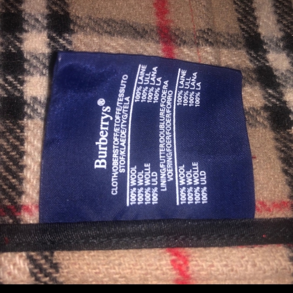 VINTAGE BURBERRY 100% WOOL TOGGLE COAT #Duffle #Wool #BURBERRY #Novacheck - Picture 8 of 8